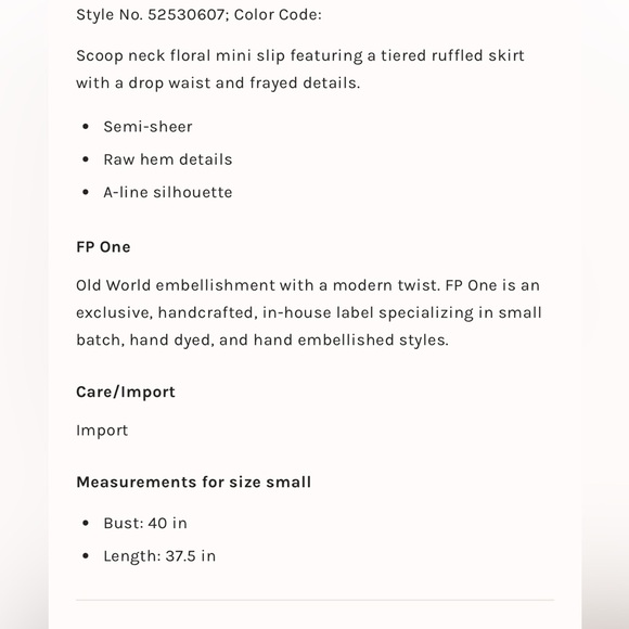 Free People Avery Slip Dress Sheer Floral Distressed Ruffle Hem Petticoat Dress - Picture 2 of 12